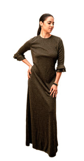 Maxi Dress Bell Khaki Sparkle image 0