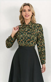 Emerald Bowroque Blouse image 0