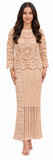beige crochet set
