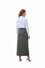 Modest Basic Yoke Skirt Plus Size - 2 Lengths / 4 Colors image 7