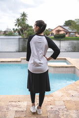 Modest Swim Skirt With Attached Leggings Plus Size image 4