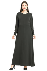 Modest Robe Front Zipper Black Sparkle & Black Sparkle Sleeve image 0