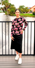 Modest Top Sheerly Rosey image 0