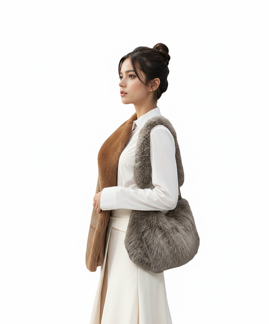 Stylish Faux Fur Bag image 5