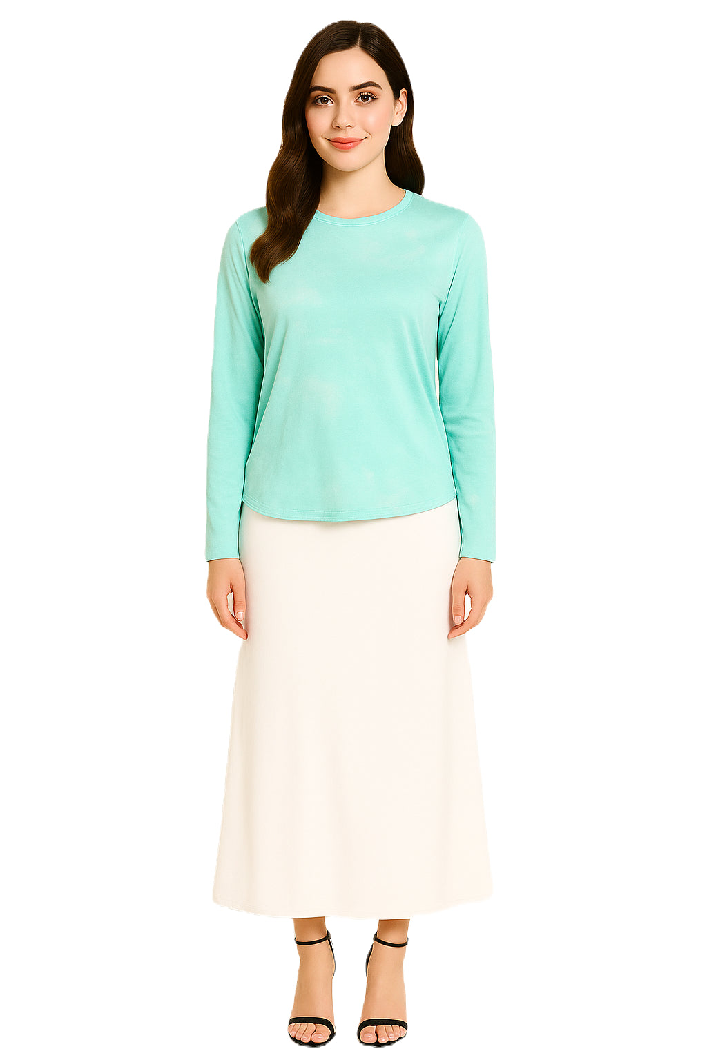 Modest Top/Shell Mint Cloud Plus Size image 0