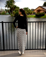 Modest Top Black Waves Plus Size image 2