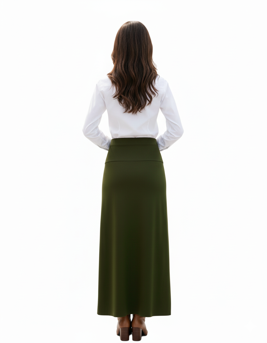 Modest Basic Yoke Skirt -  2 Lengths / 4 Colors image 5