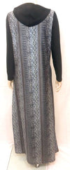 Modest Robe Front Zipper Hoodie Snakeskin image 1