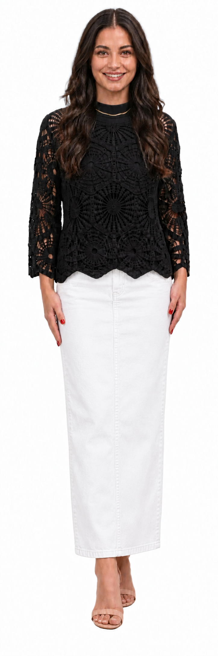 Crochet Top, Maxi Skirt & Set