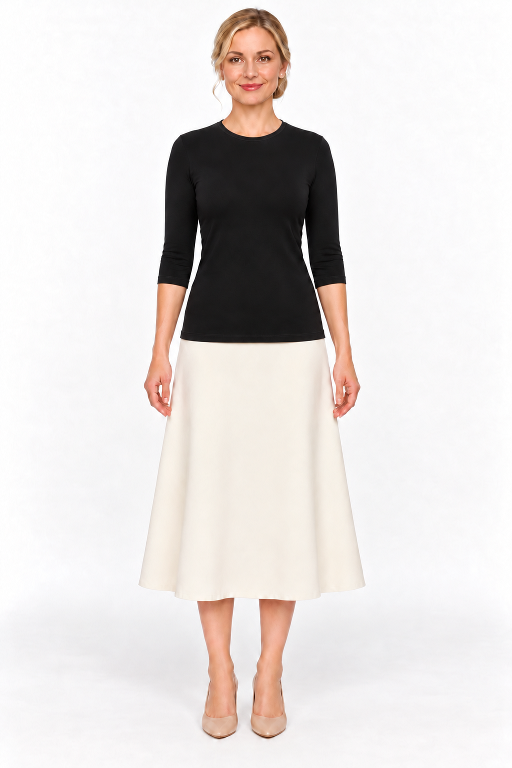 Cotton Layering Shell – 3/4 Sleeve