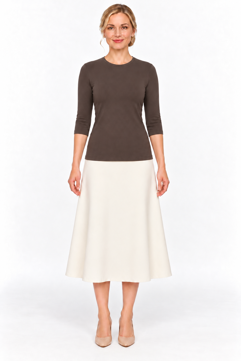Cotton Layering Shell – 3/4 Sleeve