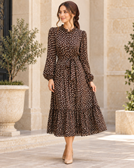 Devorah's Secret Made in Italy Polka Dot Dress