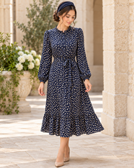 Devorah's Secret Made in Italy Polka Dot Dress