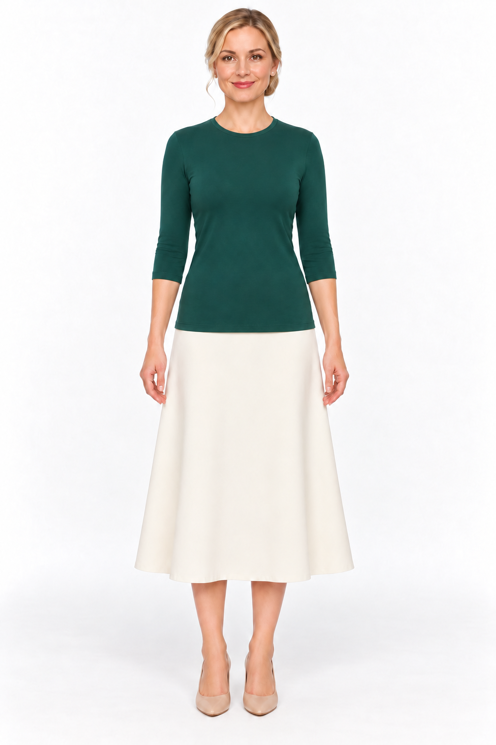 Cotton Layering Shell – 3/4 Sleeve