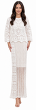 white crochet set