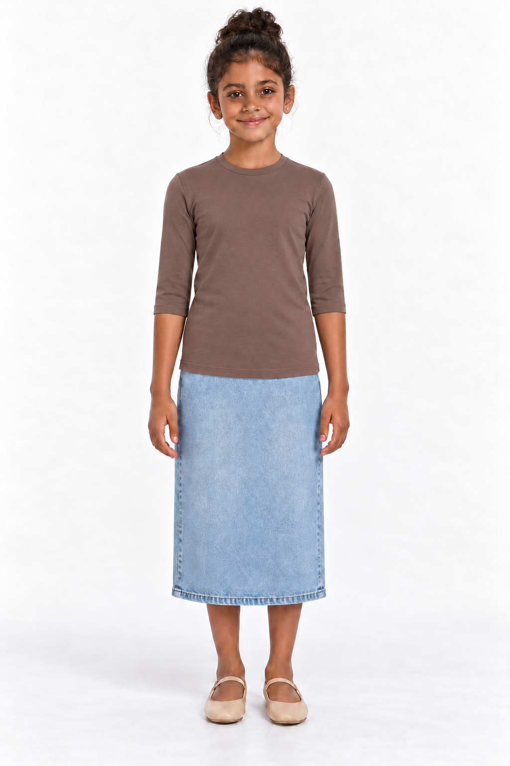 DS Girls Cotton Layering Shell – 3/4 Sleeve