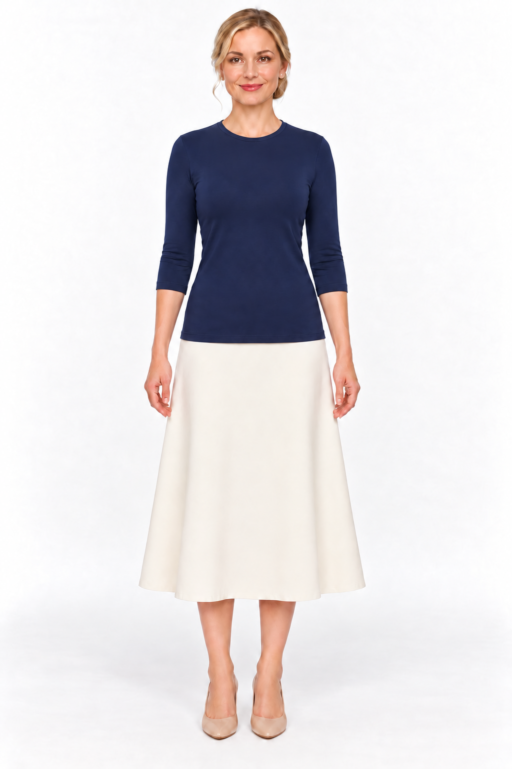Cotton Layering Shell – 3/4 Sleeve