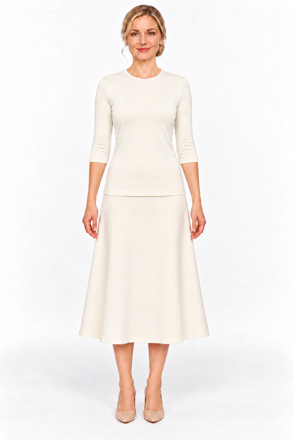 Cotton Layering Shell – 3/4 Sleeve