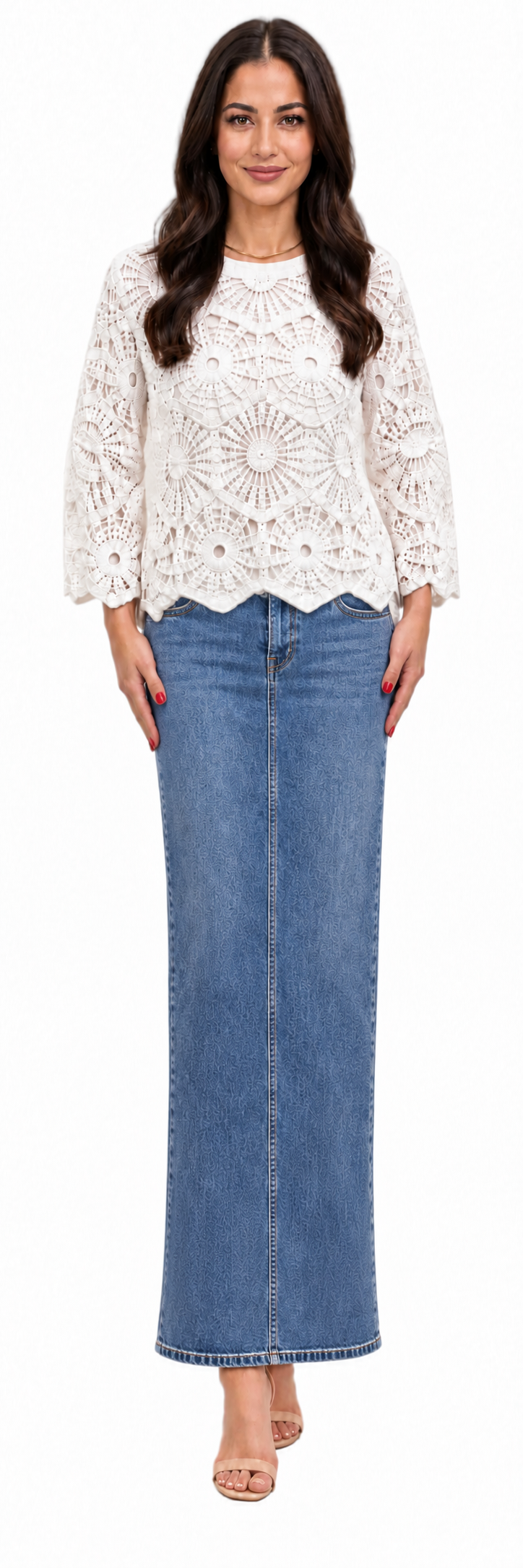 Crochet Top, Maxi Skirt & Set