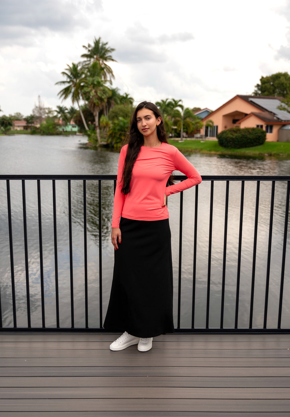 Modest Top/Shell Solid 6 Colors Plus Size image 0