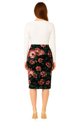 Modest Midi Skirt Floral Plus Size image 4