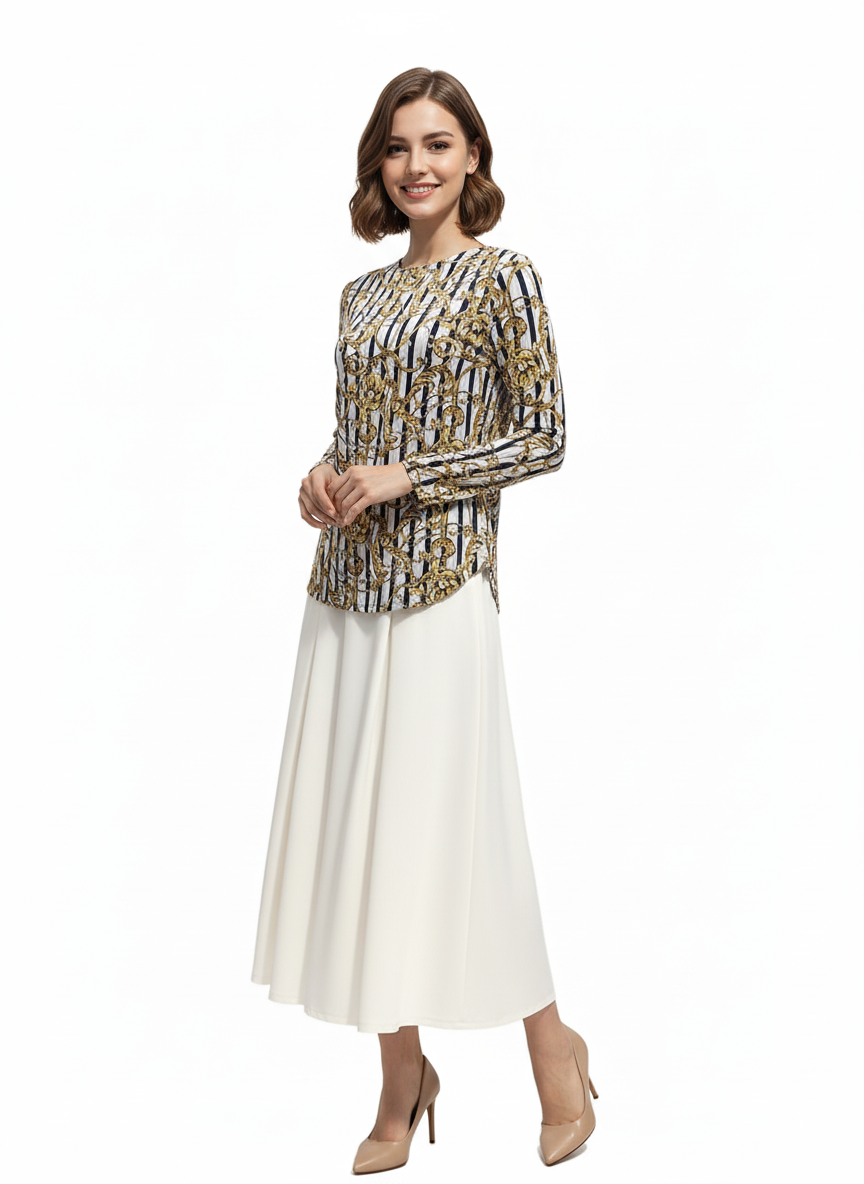 Modest Top Gold Scroll image 1