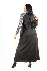 Modest Robe Front Zipper Black image 1