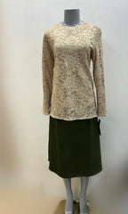 Modest Top Ivory Lace Plus Size image 1
