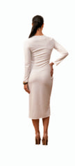 Off White Shell Dress Plus Size image 3