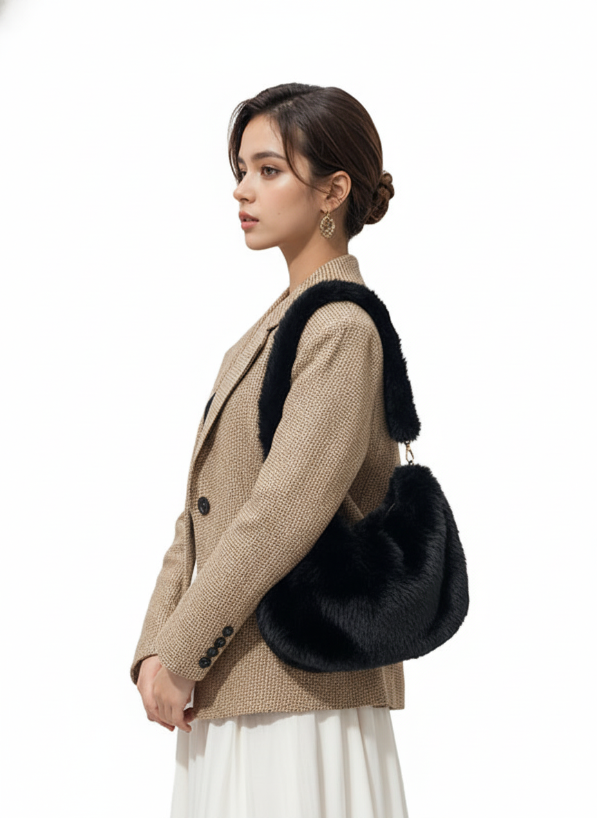 Stylish Faux Fur Bag image 0