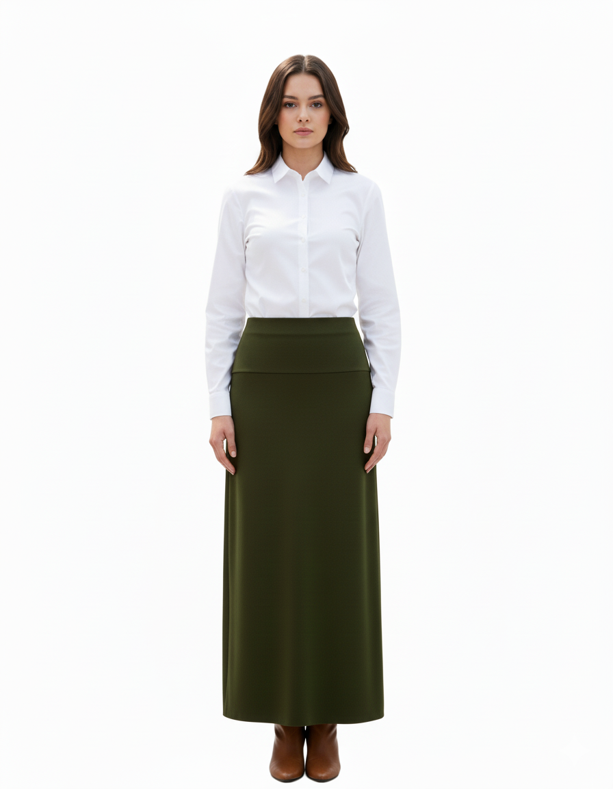 Modest Basic Yoke Skirt -  2 Lengths / 4 Colors image 4