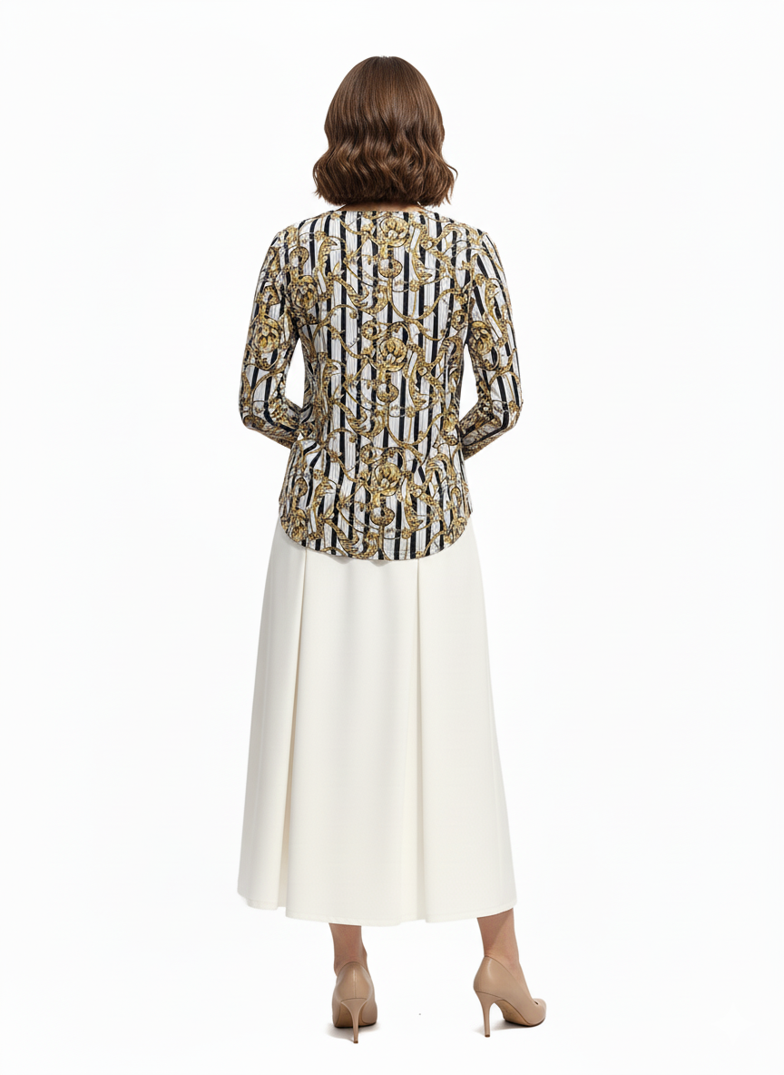 Modest Top Gold Scroll image 2