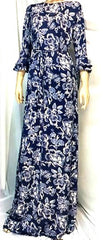 Maxi Dress Navy Fleur Plus Size image 0