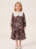 DS Girls Leopard Print Dress